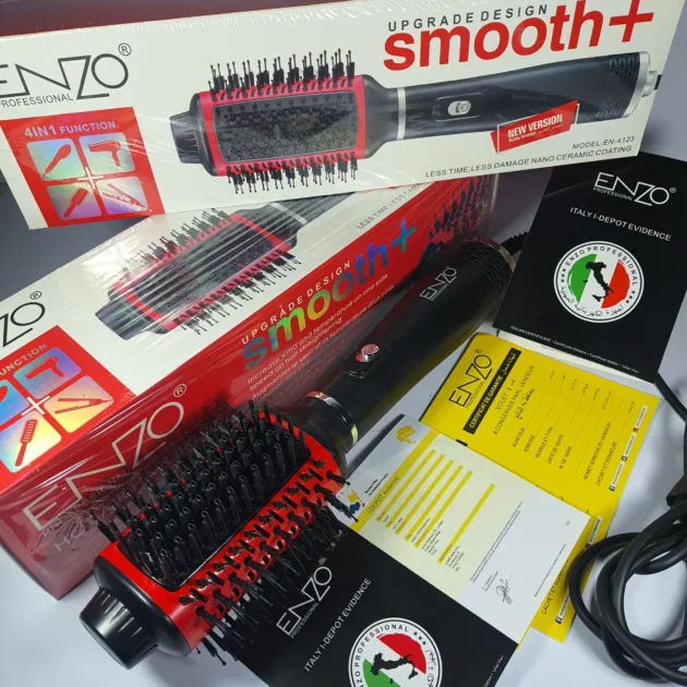 مشط التجفيف و التصفيف Brosse Enzo smooth 1500 watt 4in1